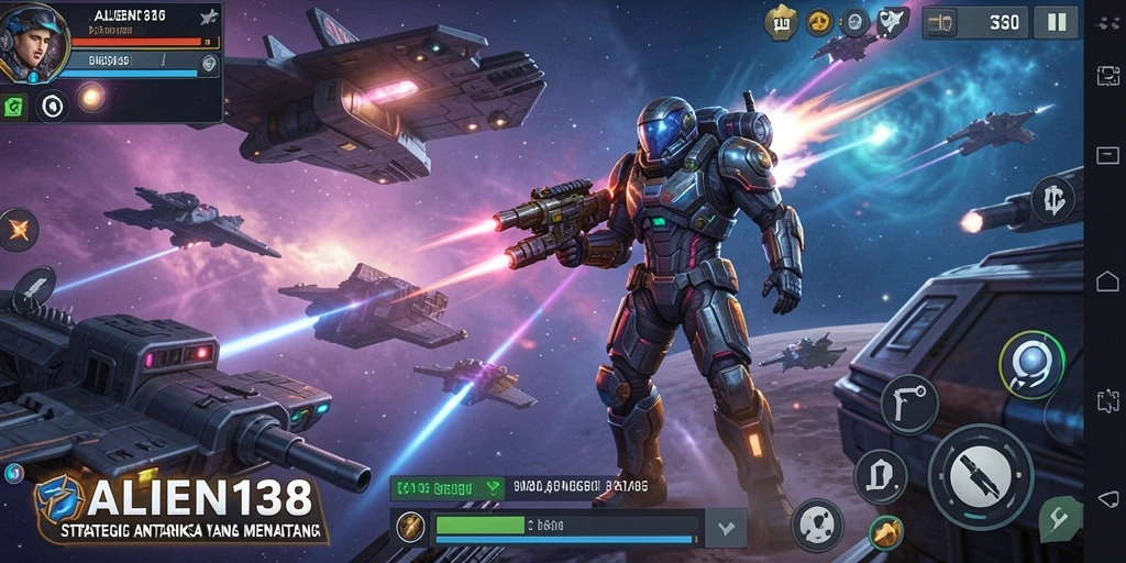 Tampilan gameplay ALIEN138 yang menegangkan di luar angkasa.