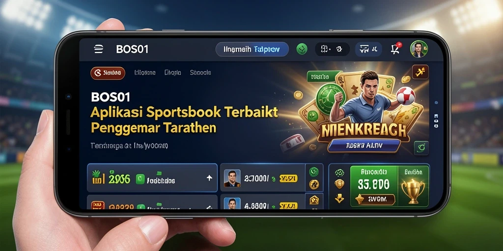 Tampilan gameplay menarik dan interaktif dari aplikasi Sportsbook BOS01.