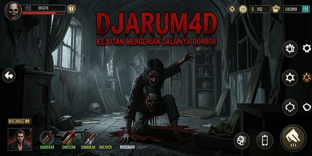 Tangkapan layar menampilkan gameplay menyeramkan dari DJARUM4D.