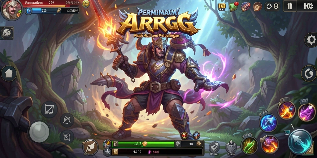 Screenshot gameplay H03 menampilkan aksi mendebarkan permainan ARPG.