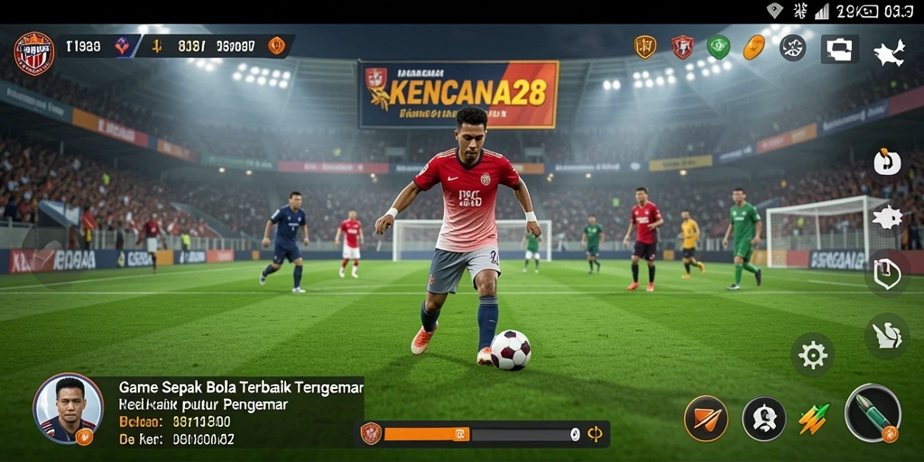 Gameplay seru KENCANA28 dengan aksi <strong>sepak bola</strong> yang mendebarkan.