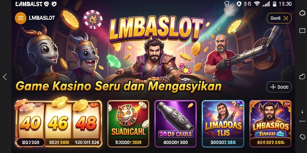 Tampilan gameplay seru LMBASLOT dengan grafik menawan.