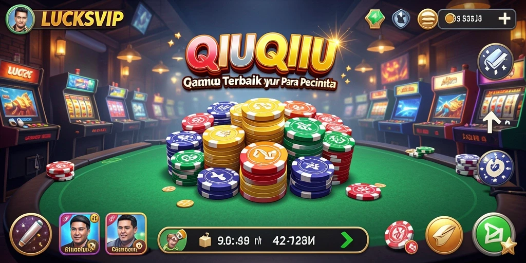 Tampilan gameplay seru dari LUCKSVIP yang penuh dengan strategi QiuQiu.