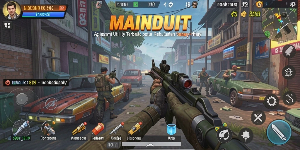 Tampilan antarmuka MAINDUIT yang modern dan menarik.