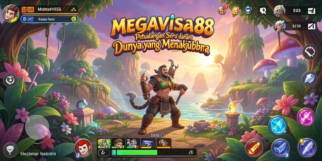 Tampilan gameplay mendebarkan di dunia megavisa88