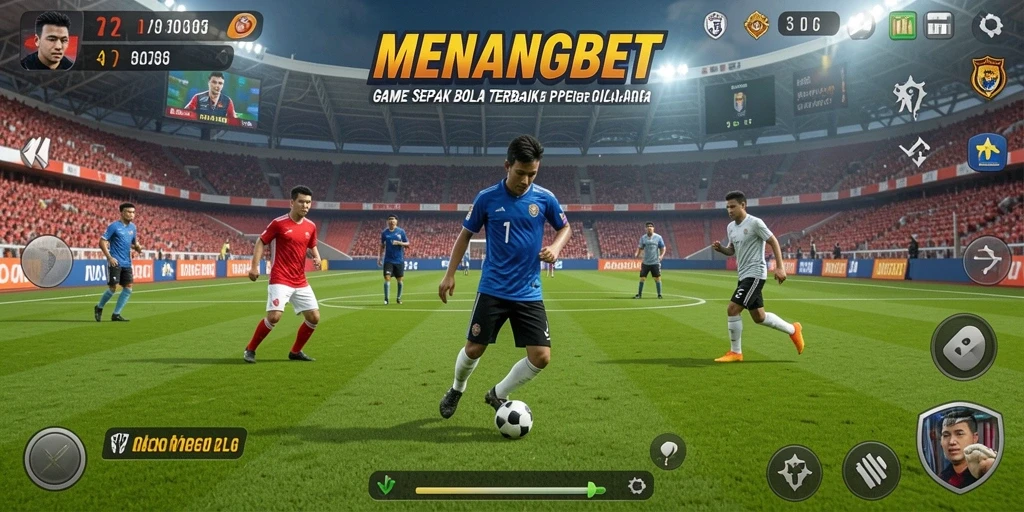 Screenshot MENANGBET menampilkan aksi seru di lapangan.