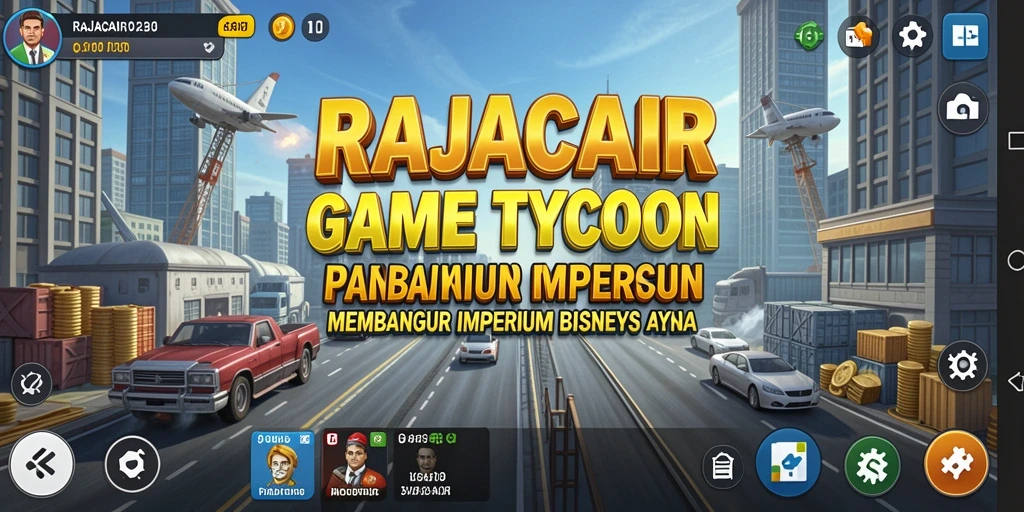 Tampilan screenshot RAJACAIR yang menunjukkan keseruan gameplay Tycoon.