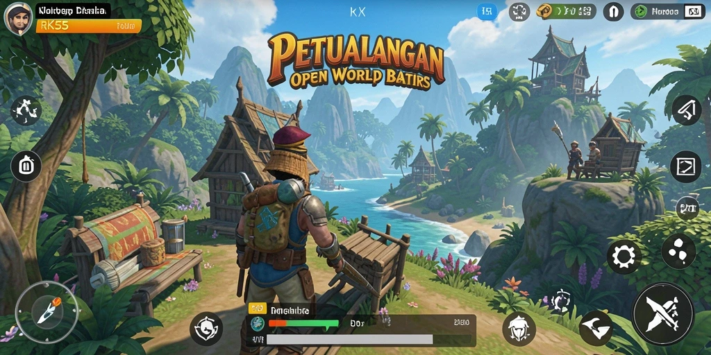 Menampilkan gameplay RK55 dalam dunia Open World yang luas.