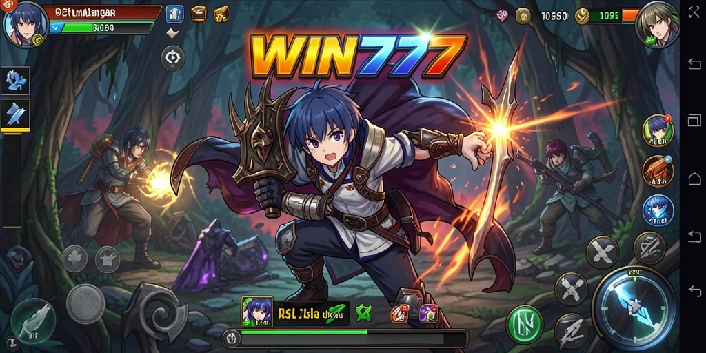 Tampilan gameplay seru dengan karakter Anime yang menarik.