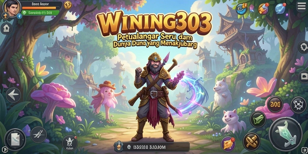 Tampilan gameplay <strong>WINNING303</strong> yang menakjubkan dalam suasana petualangan.