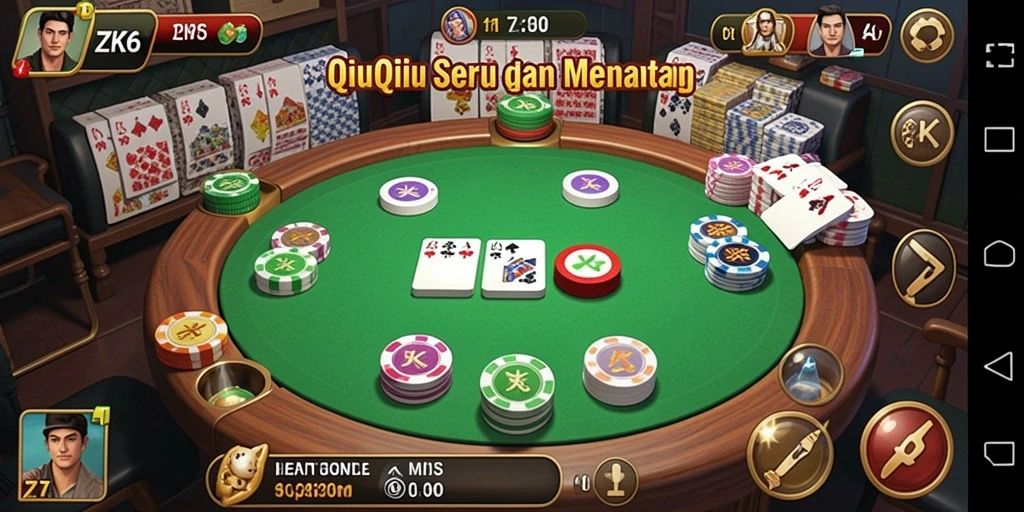 Tangkapan layar gameplay QiuQiu yang seru di ZK6.
